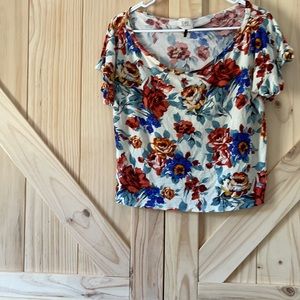 Floral crop top